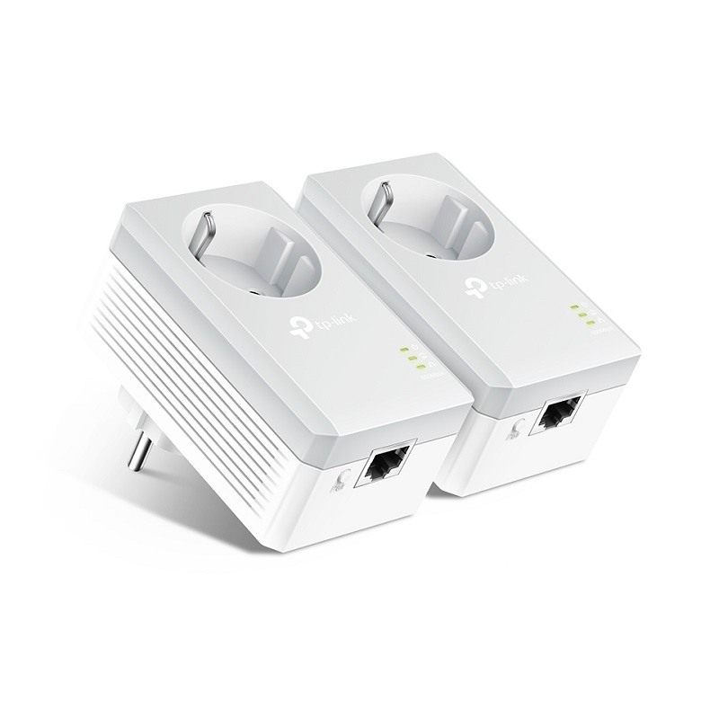 TP-LINK AV600 maitinimo linijos adapteris su kintamos srovės PassThrough, rinkinys (TL-PA4010P KIT)