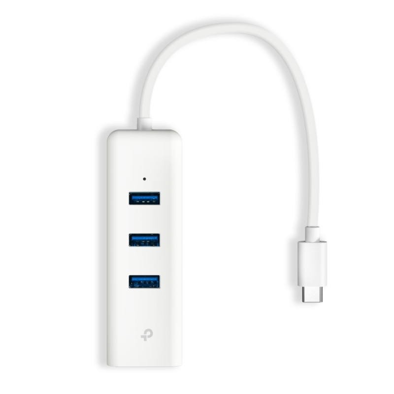 TP-LINK USB Type-C 3 prievadų šakotuvas ir Gigabit Ethernet adapteris (UE330C)