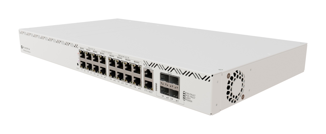 MIKROTIK Valdomas POE++ Cloud Router Serijos Komutatorius (CRS320-8P-8B-4S+RM)