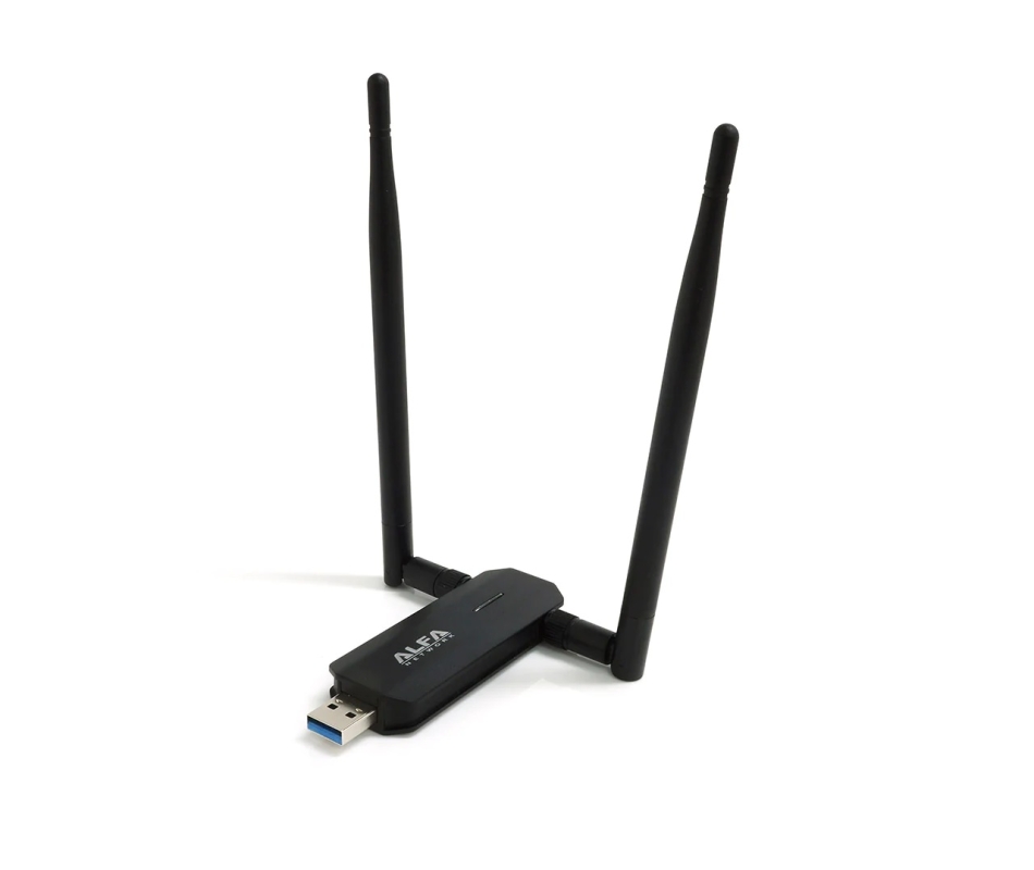 ALFA NETWORK 802.11ax AC1800 Aukštos greitaveikos USB 3.2 Dvidažnis Wifi adapteris (AWUS036AX)