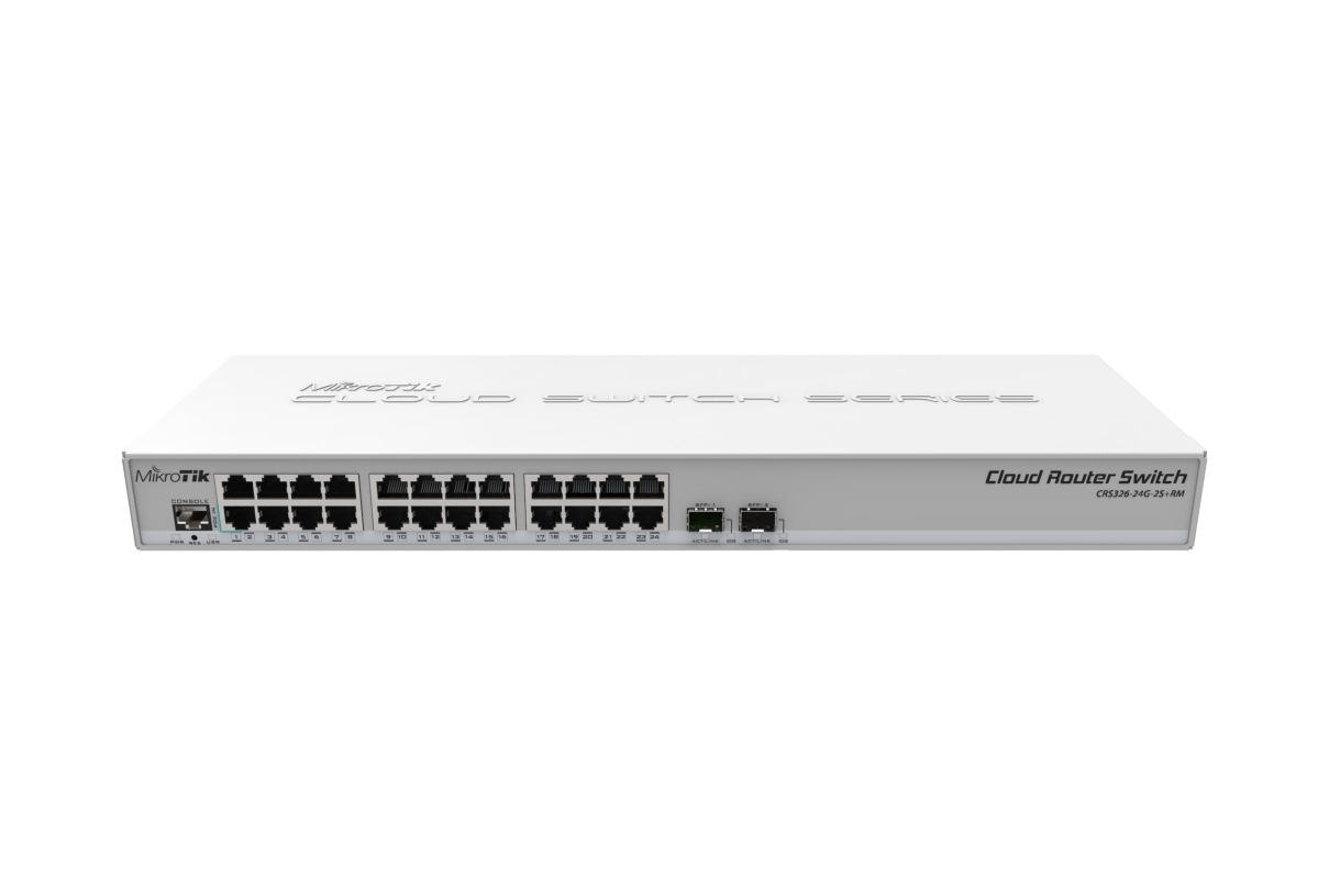 MIKROTIK Cloud Router Switch (CRS326-24G-2S+RM) (Licencijos lygis 5)