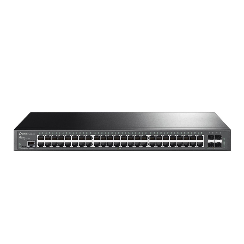 TP-LINK JetStream 48-Port Gigabit L2+ Managed Switch with 4 10GE SFP+ Slots (TL-SG3452X)