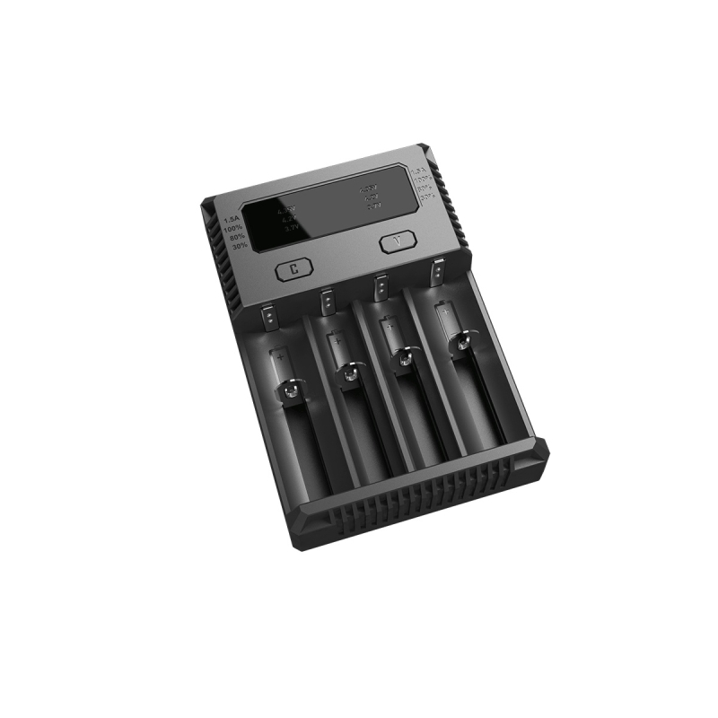 NITECORE 4 Bay 1.5A NiMH/NiCd, Li-ion, IMR, LiFePo4 Inteligent USB Battery Charger New i4 (NC-NEWi4)