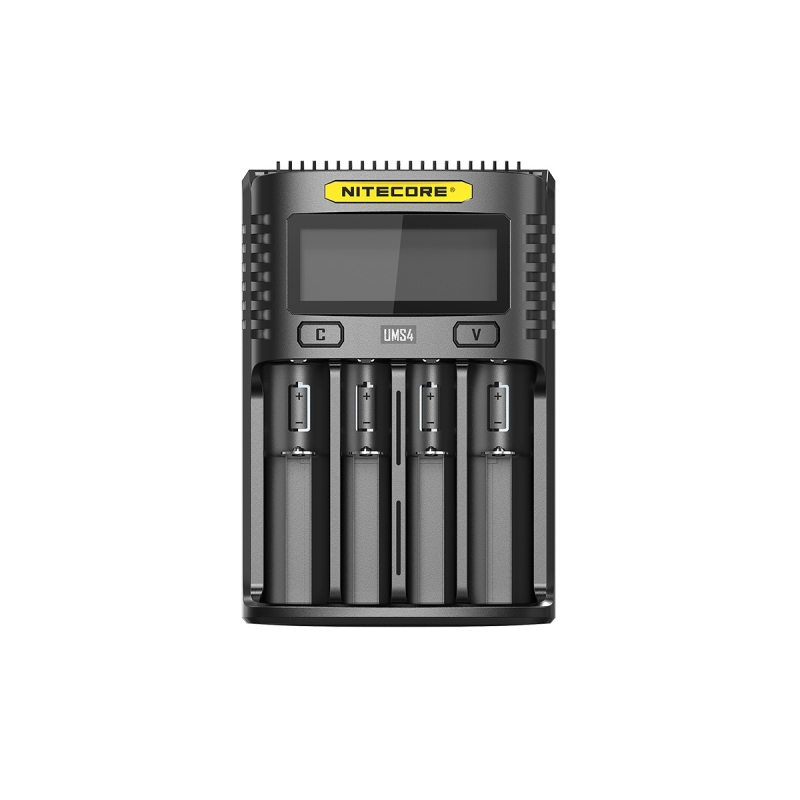 NITECORE 4 Bay 4A NiMH/NiCd, Li-ion, IMR, LiFePo4 Inteligent USB Battery Charger UMS4 (NC-UMS4)