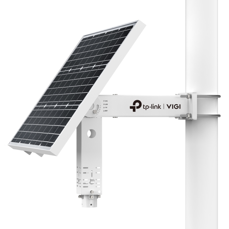 TP-LINK VIGI išmanioji 60 W saulės energijos tiekimo sistema su 20,8 Ah / 10,8 V ličio baterija (VIGI-SP6020)