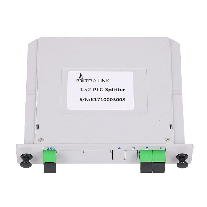 EXTRALINK 1:2 PLC Optinis daliklis SC/APC lizdo tipo(EL-SCAPC-SPLT-1-2SLO)