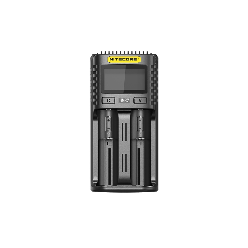 NITECORE 2 Bay 4A NiMH/NiCd, Li-ion, IMR, LiFePo4 Inteligent USB Battery Charger UMS2 (NC-UMS2)