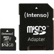 MEMORY MICRO SDXC 512GB UHS-I/W/ADAPTER 3423493 INTENSO|3423493