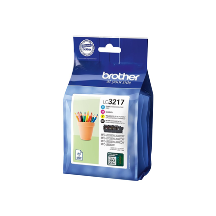 Brother LC3217VALDR | Ink Cartridge | Black/ cyan/ magenta/ yellow|LC3217VALDR