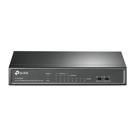 TP-LINK | Switch | TL-SF1008LP | Unmanaged | Desktop | 10/100 Mbps (RJ-45) ports quantity 8 | Power over Ethernet (PoE) ports quantity 4 | Power supply type External|TL-SF1008LP