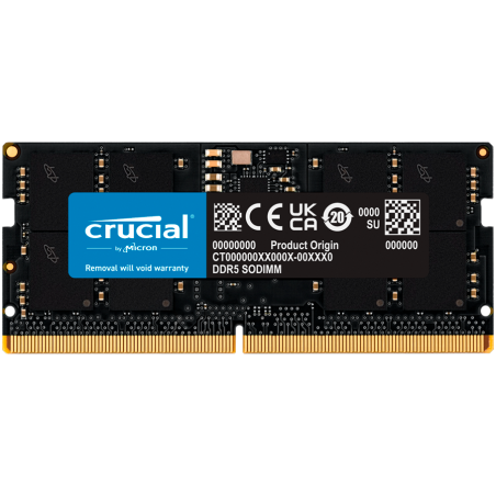 Crucial 16GB DDR5-4800 SODIMM CL40 (16Gbit)|CT16G48C40S5