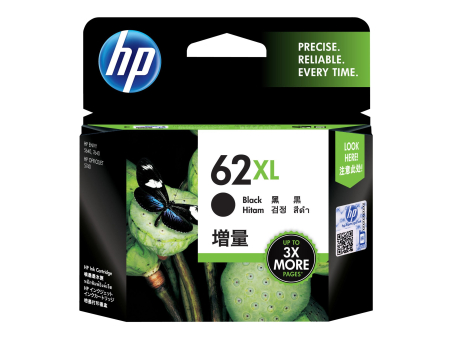 HP 62XL High Yield Black Original Ink Ca|C2P05AE#ABE