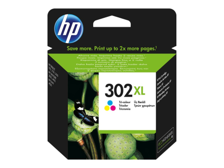 HP 302 XL Tri-color ink 330 pages|F6U67AE#ABE