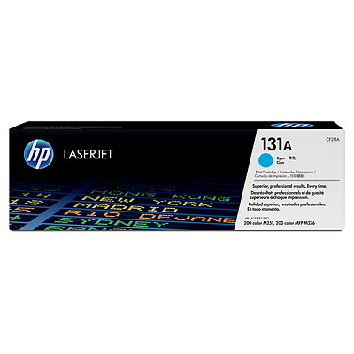 HP 131A Cyan Toner Cartridge, 1800 pages, for HP LaserJet Pro 200 M276n, M276nw|CF211A