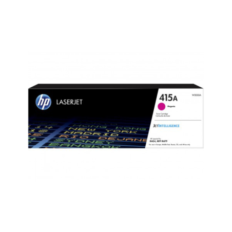 HP 415A Magenta Laser Toner Cartridge, 2100 pages, for HP Color LaserJet Pro M454dn, M479|W2033A