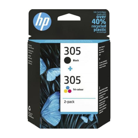 HP original ink 6ZD17AE, HP 305, 2-pack|6ZD17AE