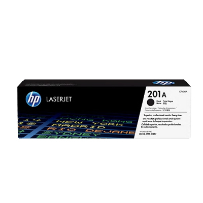 HP 201A Black Laser Toner Cartridge, 1500 pages, for HP Color LaserJet 277, Pro M252|CF400A