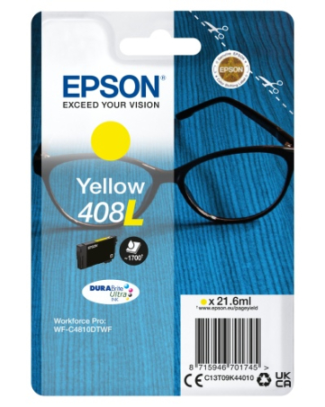 EPSON Singlepack Yellow 408L Ultra Ink|C13T09K44010