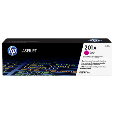 HP 201A Magenta Laser Toner Cartridge, 1400 pages, for HP Color LaserJet 277, Pro M252|CF403A