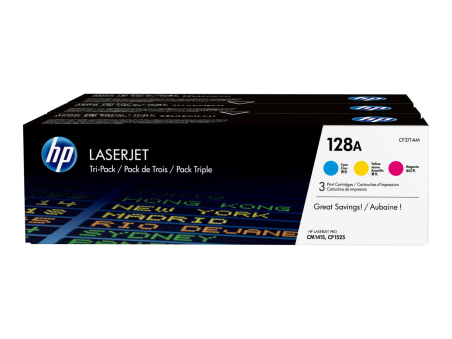 HP Toner 128A CYM Tri-Pack|CF371AM