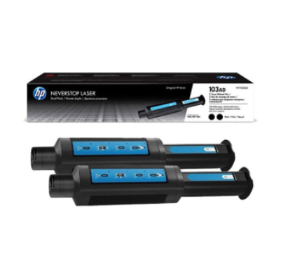 HP 103AD Black Toner Reload Kit, 5000 pages, for HP Neverstop Laser 1200, Neverstop Laser 1000 series|W1103AD