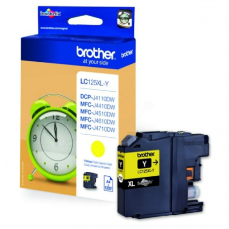 Brother LC125XLY | Ink Cartridge | Yellow|LC125XLY