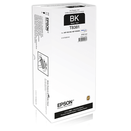 Epson XL Ink Supply Unit | WorkForce Pro WF-R5xxx series | Black|C13T838140