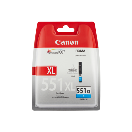 INK CARTRIDGE CYAN 551 XL/6444B001 CANON|6444B001