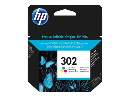 HP 302 ink cartridge Tri-color|F6U65AE#UUS