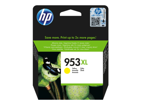 HP 953 XL Ink Cartridge Yellow|F6U18AE#BGX