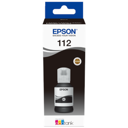 EPSON 112 EcoTank Pigment Black ink bott|C13T06C14A