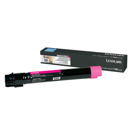 Lexmark X950X2MG | X95x Magenta Extra High Yield Toner Cartridge (22K) | Cartridge | Magenta|X950X2MG