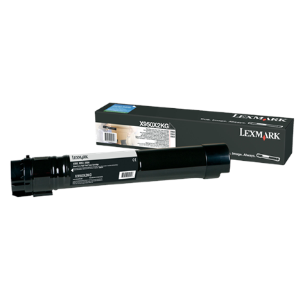 Lexmark X950X2KG | X95x Black Extra High Yield Toner Cartridge (32K) | Cartridge | Black|X950X2KG