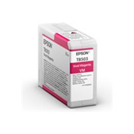 Epson T85030N Singlepack ink, Vivid Magenta | Epson Epson | T8503 | Epson T8503 - vivid magenta - original - ink cartridge | Ink cartridge | Vivid magenta|C13T85030N