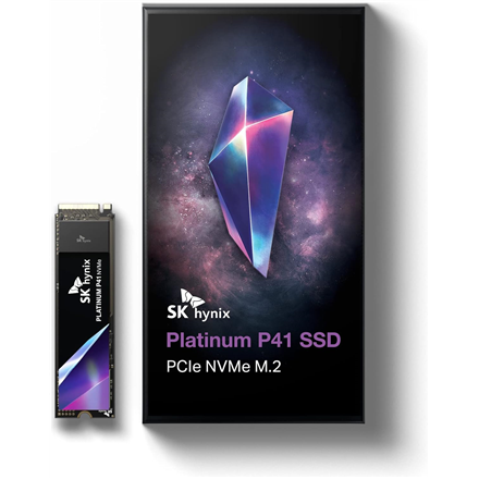 SK Hynix Platinum P41 SSD | 2000 GB | SSD form factor M.2 2280 | Solid-state drive interface PCIe Gen4x4 | Read speed 7000 MB/s | Write speed 6500 MB/s|SHPP41-2000GM-2