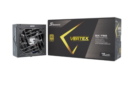 Power Supply|SEASONIC|VERTEX GX|750 Watts|Efficiency 80 PLUS GOLD|MTBF 100000 hours|VERTEXGX-750|VERTEX GX-750