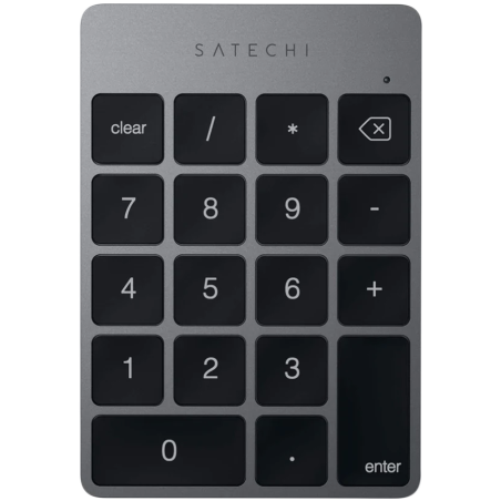 SATECHI Aluminum Slim Rechargeable Bluetooth Keypad Space Gray|ST-SALKPM