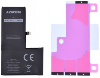 AVACOM BATTERY FOR APPLE IPHONE X - HIGH CAPACITY, LI-ION 3,81V 3060MAH (REPLACE OF 616-00346)|GSAP-IPHX-HC3060