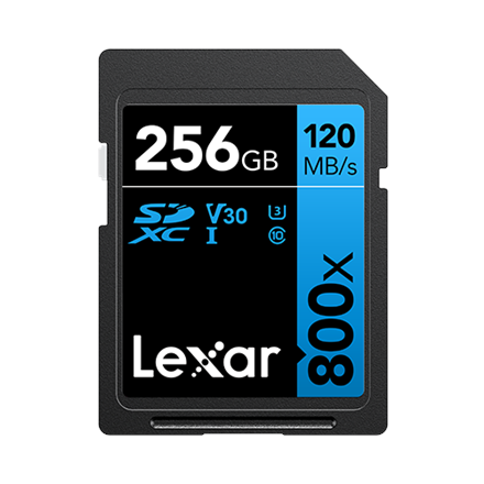 Lexar | Memory Card | Professional 800x PRO | 256 GB | SDXC | Flash memory class UHS-I|LSD0800P256G-BNNNG