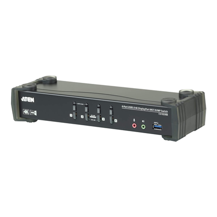 Aten | 4-Port USB3.0 4K DisplayPort KVMP Switch with Built-in MST Hub | CS1924M|CS1924M-AT-G