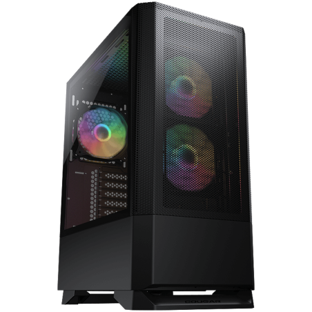 COUGAR MX430 Mesh RGB PC Case, Mid Tower, Black|CGR-51C6B-MESH-RGB