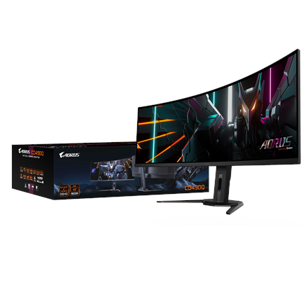 Gigabyte | CO49DQ | 49 " | OLED | DQHD | 32:9 | 144 Hz | 3 ms | 5120 x 1440 pixels | 250 cd/m² | HDMI ports quantity 	 2 x HDMI 2.1 | Black | Warranty 36 month(s)|AORUS CO49DQ EK1