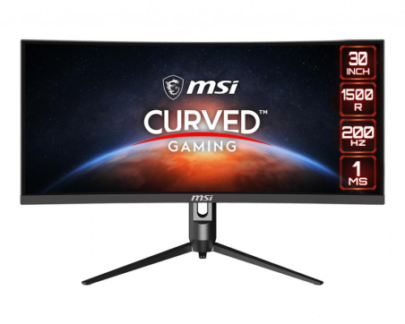 LCD Monitor|MSI|Optix MAG301CR2|29.5"|Gaming/Curved/21 : 9|Panel VA|2560x1080|21:9|200Hz|Matte|1 ms|Swivel|Pivot|Height adjustable|Tilt|Colour Black|OPTIXMAG301CR2|OPTIXMAG301CR2