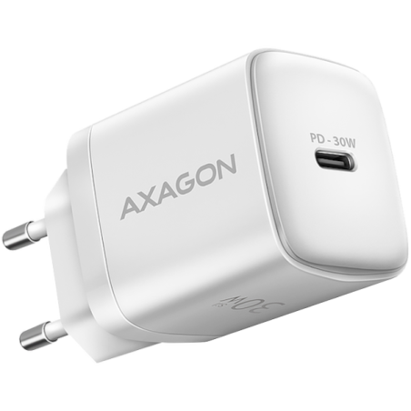 AXAGON ACU-PD30W wall charger 1x QC3.0/AFC/FCP/PD type-C, 30W, white|ACU-PD30W