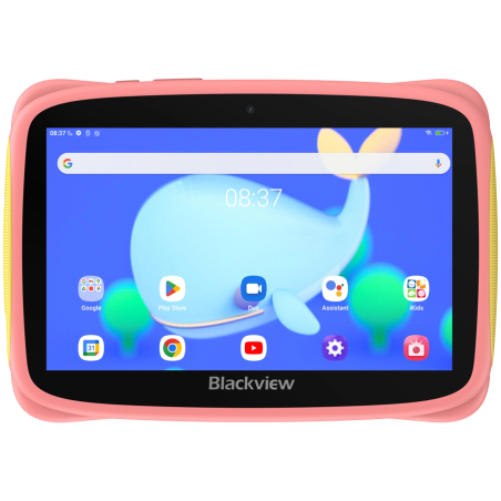 Blackview Tab 3 Kids, Pink, 7-inch HD 1024*600, 7731E Quad-core 1.3GHz, Front 0.3MP; Rear 2MP Camera, 2GB/32GB, 3280mAh battery, Doke 3.0 Go (Android 13), WiFi version, 802.11 b/g/n(2.4GHz), Bluetooth|BVTAV3_KIDS-P