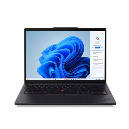 Lenovo ThinkPad T14 | Black | 14 " | IPS | WUXGA | 1920 x 1200 pixels | Anti-glare | Intel Core U7 | 155U | 16 GB | SO-DIMM DDR5 | Solid-state drive capacity 512 GB | Intel Graphics | Windows 11 Pro | 802.11ax | Bluetooth version 5.3 | LTE Upgradable | Ke|21ML0031MX