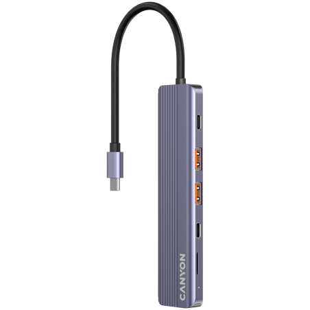 CANYON hub DS-17 6in1 4k USB-C Grey|CNS-TDS17