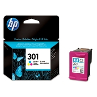 HP 301 Tri-color Ink Cartridge, 165 pages, for HP HP Deskjet 1000, 1050, 2050, 3000, 3050|CH562EE