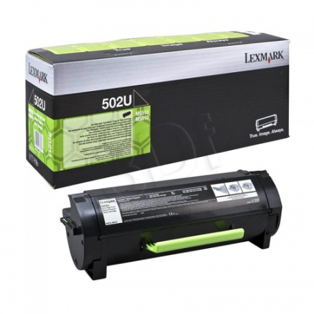 Lexmark 50F2U0E | 502UE Ultra High Yield Corporate Cartridge (20k) | Cartridge | Black|50F2U0E