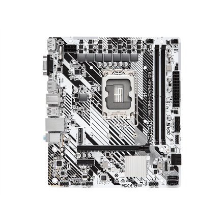 Mainboard|ASROCK|Intel H610|LGA1700|Micro-ATX|Memory DDR5|Memory slots 2|1xPCI-Express 3.0 1x|1xPCI-Express 4.0 16x|1xM.2|1x15pin D-sub|1xHDMI|1xDisplayPort|1xAudio-In|1xAudio-Out|1xMicrophone|4xUSB 2.0|1xUSB 3.2|1xUSB-C|1xPS/2|1xRJ45|H610M-HDV/M.2+D5|H610M-HDV/M.2+ D5